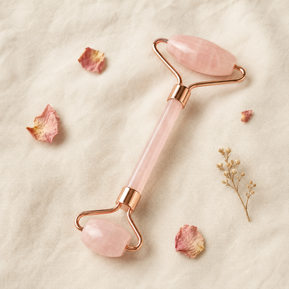 Natural Rose Quartz Eye Massage Jade Roller Dongling